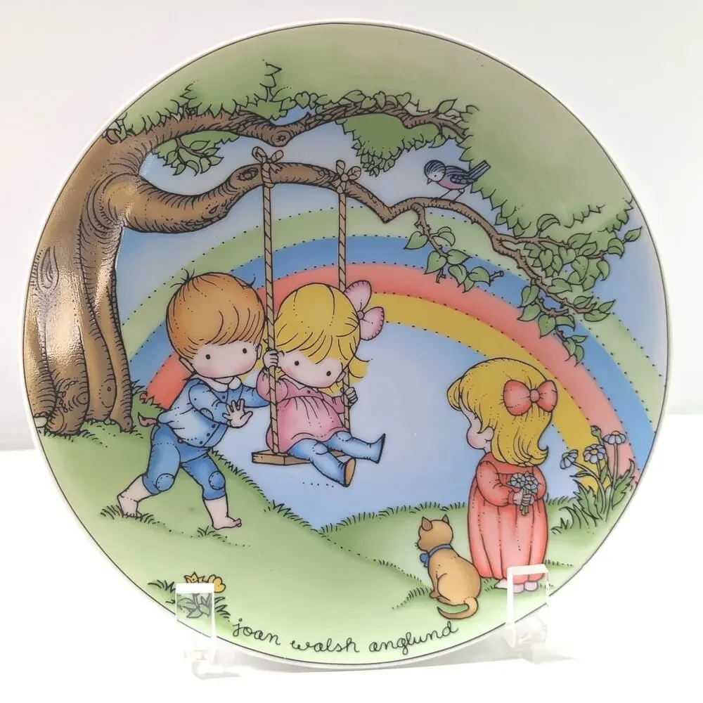 Vintage 1981 Joan Walsh Anglund “Make Each Day A Rainbow” Collectible Plate